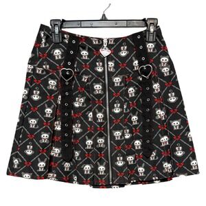 Skeleanimals Whimsigoth Mini Skirt Women Sz S Indie Sleaze Baddie Goth Cyberpunk